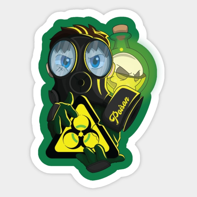 Poison Mask Sticker by comPoison